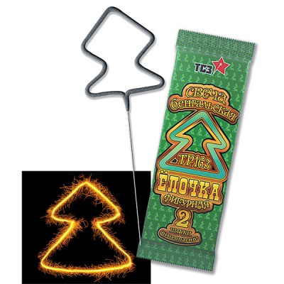 Елочка Бенгальские огни фигурные купить в Ветлуге | vetluga.salutsklad.ru